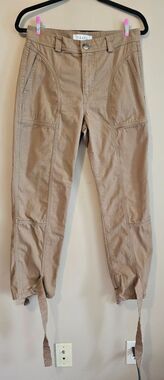 Trave-Tactical Mens Cargo Pants Size 28x37 Beige Cotton Workwear  gorpcore